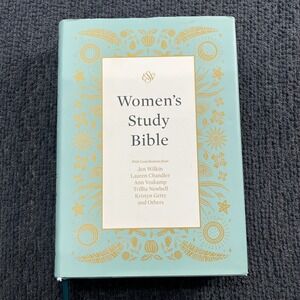 ESV Women's Study Bible (Cloth over Board, Dark Teal) by Jen Wilkin Hard Cover